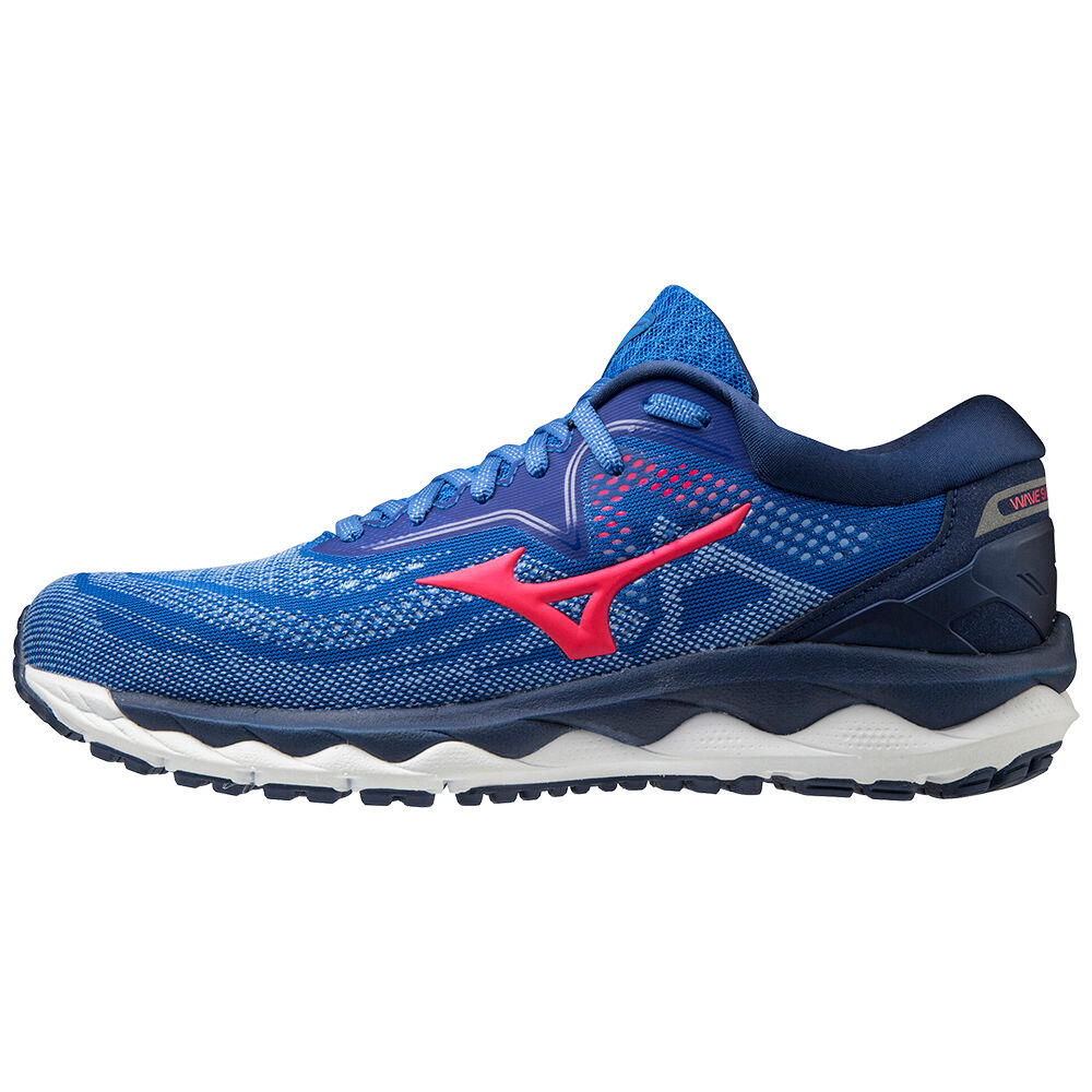 Tenis Para Correr Mizuno Wave Sky 4 Para Mujer Azules/Rosas 9708541-ZO